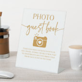 エレガントウェディングフォトゲストブックテーブル 台座サイン (インサイチュ)