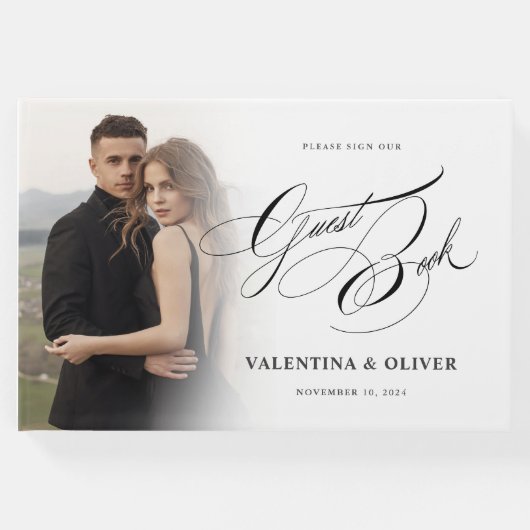 エレガントウェディングフォトディスプレイゲストブック ゲストブック (正面)