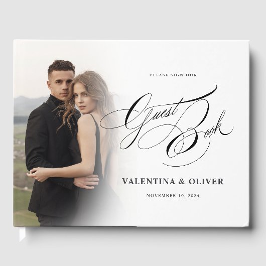 エレガントウェディングフォトディスプレイゲストブック ゲストブック (正面)