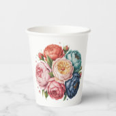 エレガントウェディングフローラリース 紙コップ (裏面)