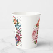 エレガントウェディングフローラリース 紙コップ (左)