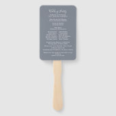 エレガントウェディングフローラ水彩バラプログラム ハンドファン (裏面)