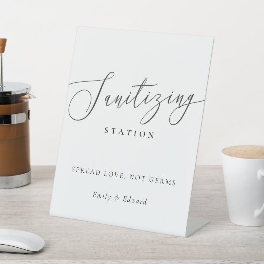 エレガントウェディングブライダルシャワーサンイタイジングステーション 台座サイン (インサイチュ)