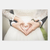 エレガントウェディングブライダルラッピング紙シート ラッピングペーパーシート (正面)