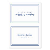 エレガントウェディングブルーカスタムホワイト座席表 テーブルナンバー (正面)