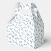 エレガントウェディングブルーパーソナライズされたウェルカムゲスト フェイバーボックス (裏面)