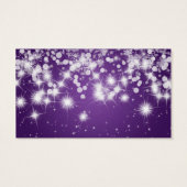 エレガントウェディングメッセージカードウィンタースパープルプル (裏面)