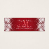 エレガントウェディングメッセージカードグラマラス火花赤 (正面)