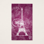 エレガントウェディングメッセージカードロマンティックパリベリーピン (裏面)