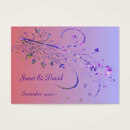 エレガントウェディングメッセージカード (正面)