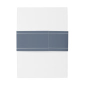 エレガントウェディングモダンモノグラムシンプルブルー 招待状ベリーバンド (裏面例)