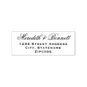 エレガントウェディングモノグラム差出人住所 ラバースタンプ (押印)