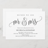 エレガントウェディングリハーサルディナー招待状カード 招待状 (正面/裏面)