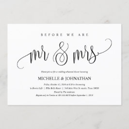 エレガントウェディングリハーサルディナー招待状カード 招待状