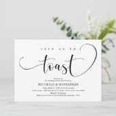 エレガントウェディングリハーサルディナー招待状カード 招待状 (スタンド正面)