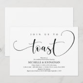 エレガントウェディングリハーサルディナー招待状カード 招待状 (正面/裏面)