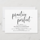 エレガントウェディングリハーサルディナー招待状カード 招待状 (正面)