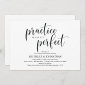 エレガントウェディングリハーサルディナー招待状カード 招待状 (正面/裏面)