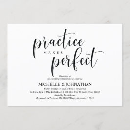 エレガントウェディングリハーサルディナー招待状カード 招待状