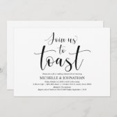 エレガントウェディングリハーサルディナー招待状カード 招待状 (正面/裏面)