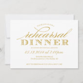 エレガントウェディングリハーサルディナー招待状 招待状 (正面)