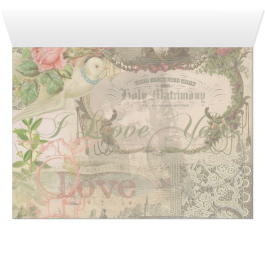 エレガントウェディングヴィンテージ結婚アンティークヴィンテージ (内部横(下))