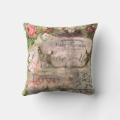 エレガントウェディングヴィンテージ結婚アンティークヴィンテージ クッション (裏面)