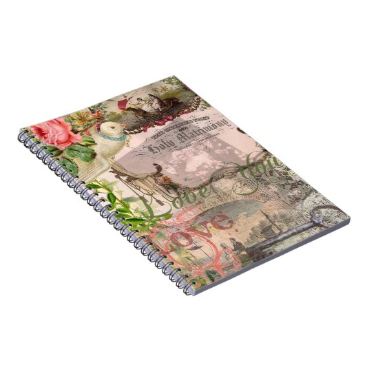 エレガントウェディングヴィンテージ結婚アンティークヴィンテージ ノートブック (右側)