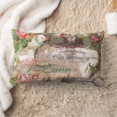 エレガントウェディングヴィンテージ結婚アンティークヴィンテージ ランバークッション (ブランケット)