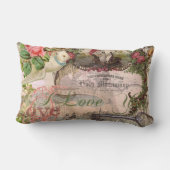 エレガントウェディングヴィンテージ結婚アンティークヴィンテージ ランバークッション (裏面)