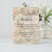 エレガントウェディングヴィンテージ結婚アンティークヴィンテージ 招待状 (スタンド正面)