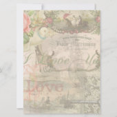 エレガントウェディングヴィンテージ結婚アンティークヴィンテージ 招待状 (裏面)