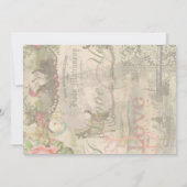 エレガントウェディングヴィンテージ結婚アンティークヴィンテージ 招待状 (裏面)