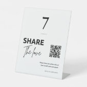 エレガントウェディング共有ザラブシーティングカード 台座サイン (正面)