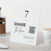 エレガントウェディング共有ザラブシーティングカード 台座サイン (インサイチュ)