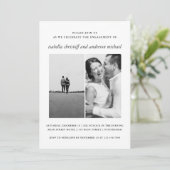 エレガントウェディング婚約フォト招待状 招待状