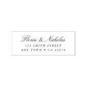 エレガントウェディング差出人住所ラバースタンプスクリプト ラバースタンプ (インプリント)