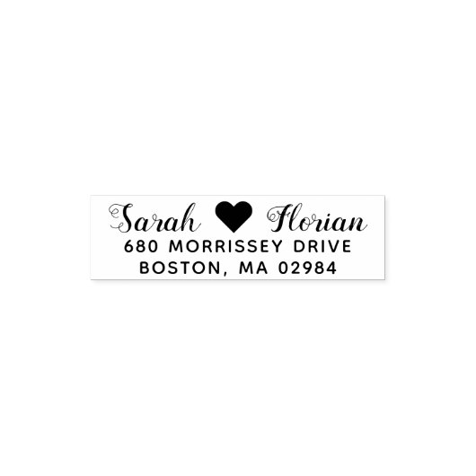 エレガントウェディング差出人住所 セルフインキングスタンプ (デザイン)