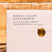 エレガントウェディング差出人住所 セルフインキングスタンプ