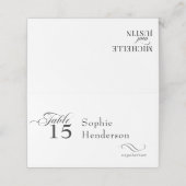 エレガントウェディング座席表 | 食事の選択 プレイスカード (外部開封)