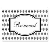 エレガントウェディング披露宴会議テーブルカード テーブルナンバー (裏面)