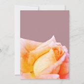 エレガントウェディング招待状とバラ 招待状 (裏面)