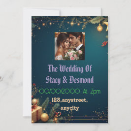 エレガントウェディング招待状カードビューティフルカップル 招待状