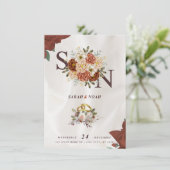 エレガントウェディング招待状クラシック- Romantic 招待状 (スタンド正面)