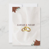 エレガントウェディング招待状クラシック- Romantic 招待状 (裏面)