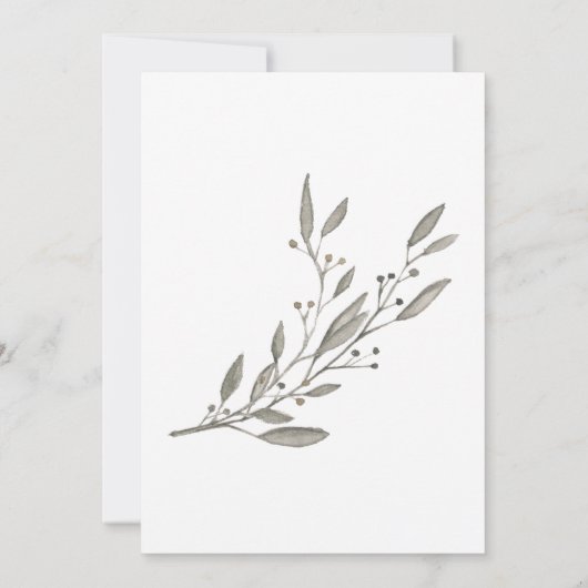 エレガントウェディング招待状グレーフローラ 招待状 (裏面)