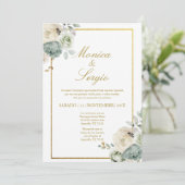 エレガントウェディング招待状スペインのイン 招待状 (スタンド正面)