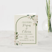 エレガントウェディング招待状デザインパーソナライズされた- 招待状 (正面)