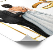 エレガントウェディング招待状デザイン – タイムレスボート ポスター (角)