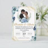 エレガントウェディング招待状デザイン 招待状 (スタンド正面)